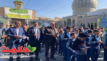 اعلام انزجار از جنایات رژیم جعلی و کودک کش اسرائیل در حرم مطهر حضرت عبدالعظیم علیه السلام