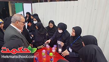 بازدید جناب آقای نوروزیان از طرح دهه ریاضی در دبیرستان دخترانه 