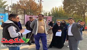 بازدید گروهی از دانشجویان رشته معماری دانشگاه علم و صنعت از مدارس حکمت 
