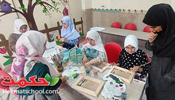برگزاری پایگاه تابستانی دبستان دخترانه