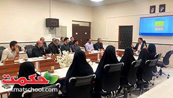 برگزاری جلسه معاونین پرورشی و دبیران تربیت‌بدنی مدارس حکمت با معاون آموزشی و پرورشی مجتمع 