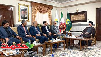 دیدار اعضای شورای مدیران مدارس حکمت با حجت‌الاسلام والمسلمین قاضی‌عسکر