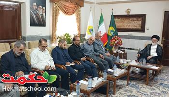 دیدار هیأت مدیره مجتمع فرهنگی آموزشی حکمت با تولیت محترم آستان